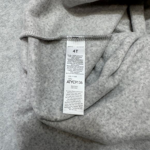 Outerwear Bundle of 4 Girls 4T Frogsuit Dress Sweater Hoodie Fleece Multicolor - Picture 4 of 16